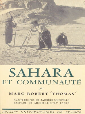 cover image of Sahara et communauté